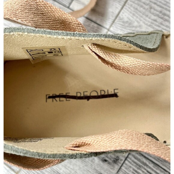 Free People Heat Wave Corset Wrap Ribbons Espadrille 38/7.5 Fairy Grunge - Picture 11 of 14